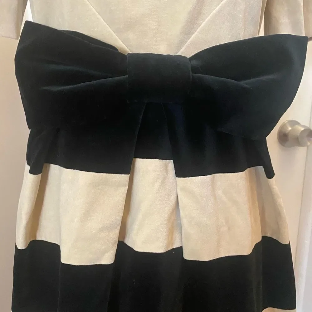 Orla Kiely velvet bow dress, size 8